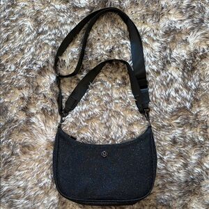 lululemon athletica Black Sparkle City Essentials Shoulder Bag